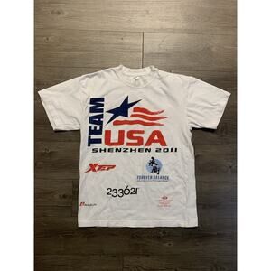 Vintage Team USA Boeing Shirt Men's Size M Double Sided AOP Airplanes Y2K 2011